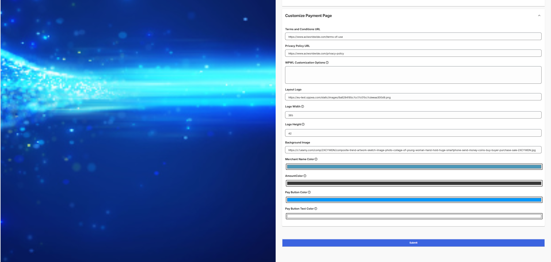 Shopify (WestpayAPI): Sample Configuration (continued)